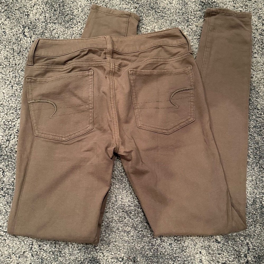 Green American Eagle Jeggings